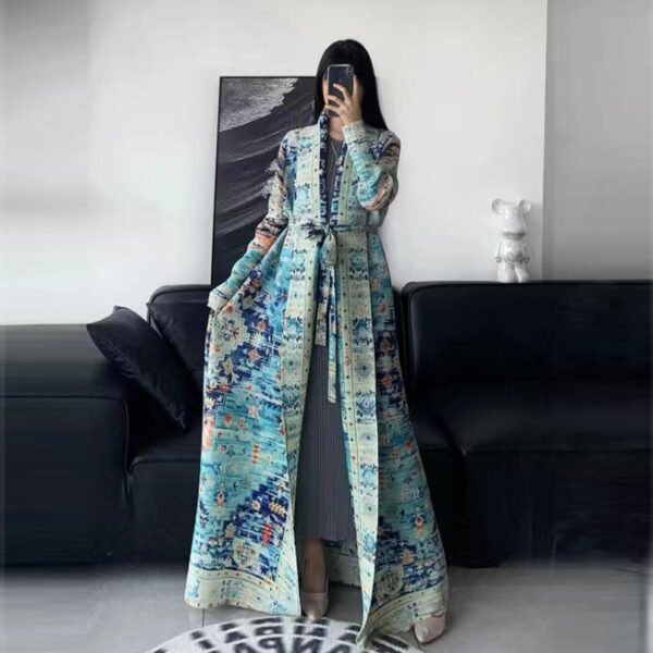 Womens Fashion Dubai Traditional Muslim Abaya Elegant Pleated Skirt