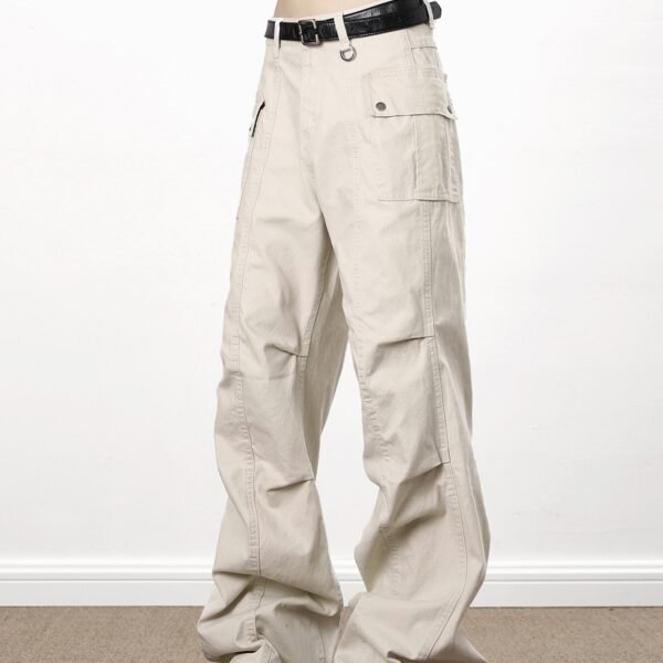 American High Street Washed Distressed Overalls